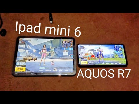 Ipad mini 6 vs Sharp Aquos r7 s PUBG speed test