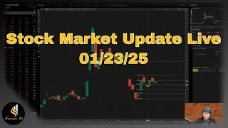 Stock Market Update Live 01/23/25 #trading #optionstrading #stocks #technicalanalysis #chartanalysis