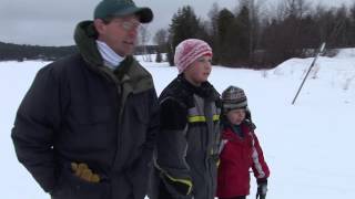 preview picture of video 'Saranac Lake man shows passion on the ice in popular fishing derby!'