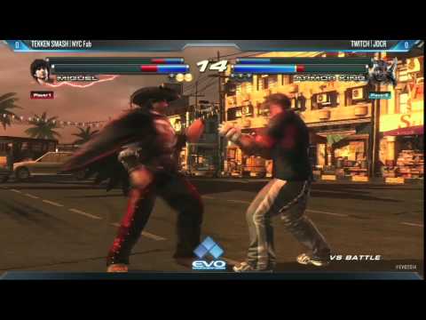 EVO2014 TTT2 SF D1 W2 - TEKKEN SMASH NYC Fab (BOB-MIG) vs TWITCH JDCR (HEI-AK)