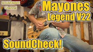 Video thumbnail for 【試奏】MAYONES Legend V22 Pale Moon Ebony [SoundCheck!] by サウンドナインチャンネル