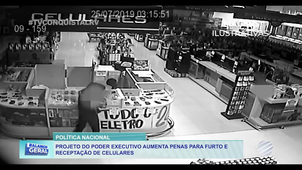 PROJETO DO PODER EXECUTIVO AUMENTA PENAS PARA FURTO E RECEPTAÇÃO DE CELULARES