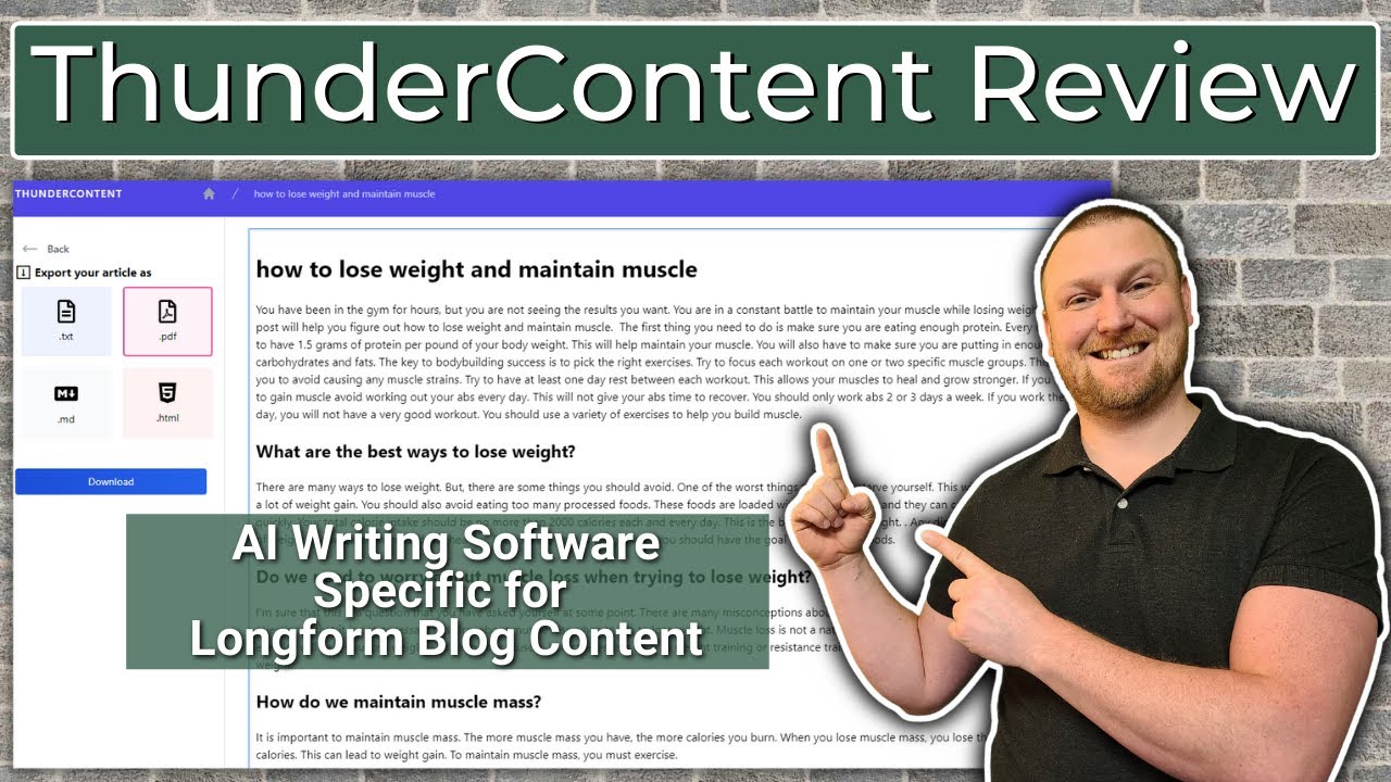 Thundercontent tutorial
