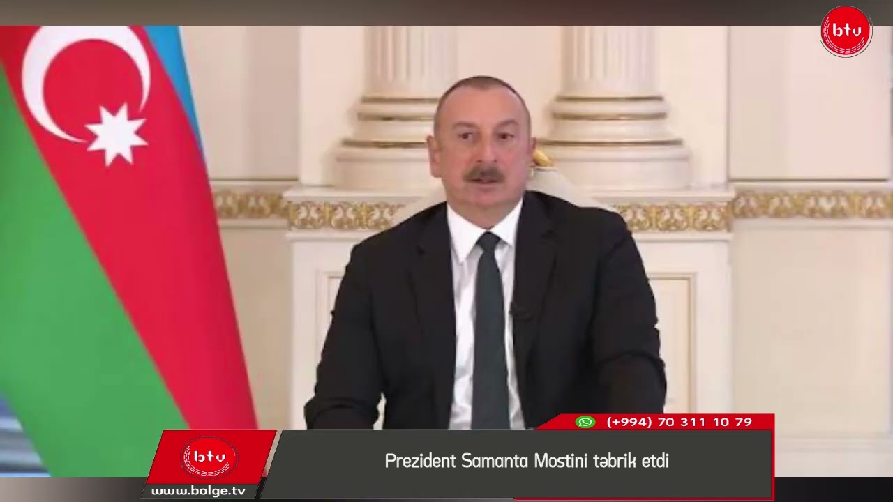 Prezident Samanta Mostini təbrik etdi