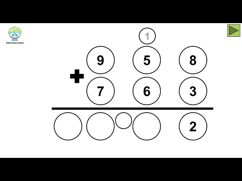 Sudėtis stulpeliu (šablonas) (Nr. 202)