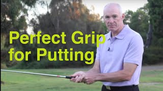 Correct way to hold a putter..
