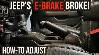 How to Adjust / Fix Loose E-Brake in Jeep Gladiator / JL