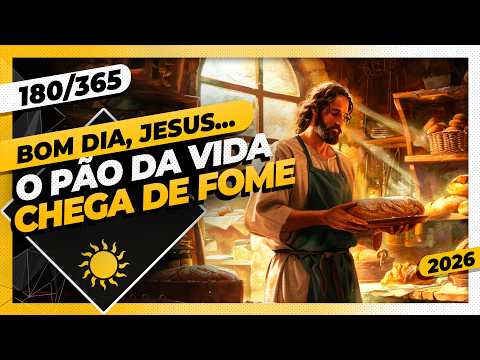 O PÃO DA VIDA: CHEGA DE FOME – Bom dia, Jesus! 180/365 (2026)