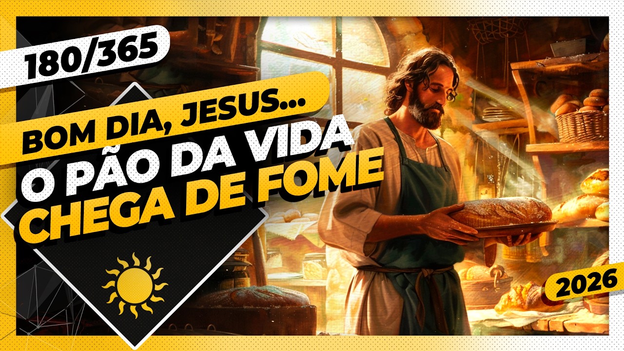 O PÃO DA VIDA: CHEGA DE FOME - Bom dia, Jesus! 180/365 (2026)