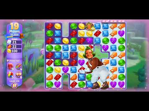 Willy Wonka's World of Candy - Level 136 Complete - No Hacks / No Boosters (Android/IOS)