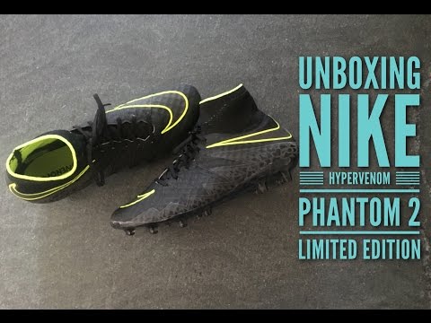 NIKE Hypervenom Phantom 2 Pitch Dark Pack | UNBOXING | football boots | HD
