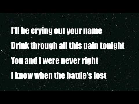 Crying out your name - Loreen - Lyrics on screen