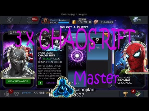 3 x CHAOS RIFT [Master] - Marvel Contest of Champions