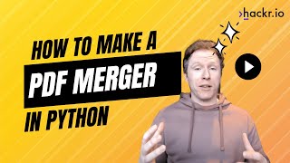 Build a PDF Merger App in Python [FULL WALKTHROUGH]