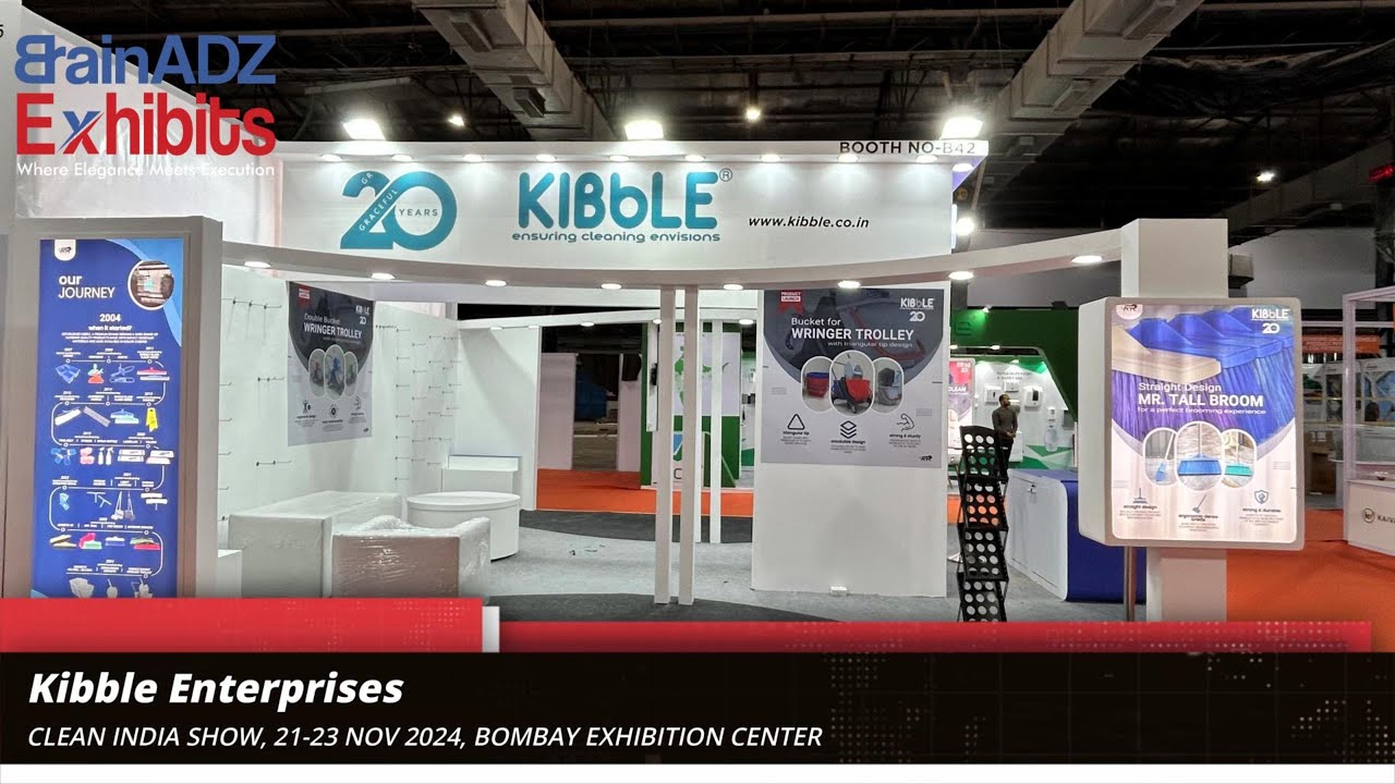 Kibble Enterprises at Clean India Show 2024 – Designed & Built by BrainADZ Exhibits