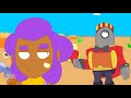 BRAWL STARS ANIMATION: EL PRIMO vs EMZ vs NITA vs SANDY (TAKEDOWN)