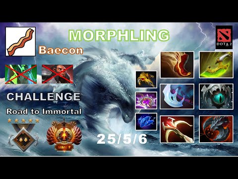 DOTA2 : Morphling by Baecon Challenge Guardian to Immortal  EP.31