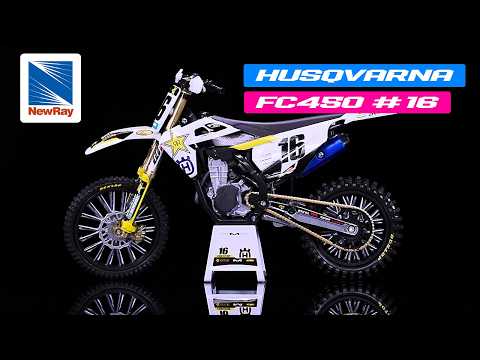 Husqvarna FC450 #16 Zach Osborne "Rockstar Energy Drink" 1/12 Diecast Motorcycle Model by New Ray