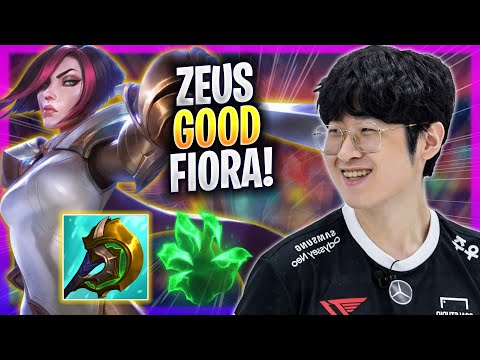 ZEUS IS SO GOOD WITH FIORA! - T1 Zeus Plays Fiora TOP vs Jayce! | Season 2023