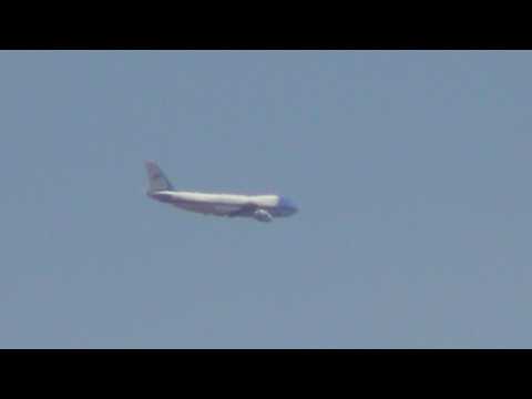Airforce One over Colorado Springs (6-29-2012) at 1202pm