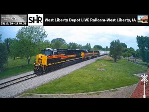 Live webcam view of West Liberty Heritage Depot Railcam