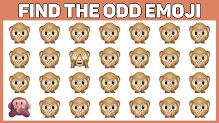 HOW GOOD ARE YOUR EYES #18 l Find The Odd Emoji Out l Emoji Puzzle Quiz
