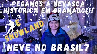 PASSAPORTE EM FAMILIA Gramado (Vlog 2) Pegamos neve de verdade em Gramado e visitamos o Snowland!!!