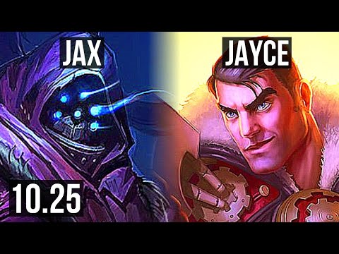 JAX vs JAYCE (TOP) | 7 solo kills, 300+ games | EUW Master | v10.25