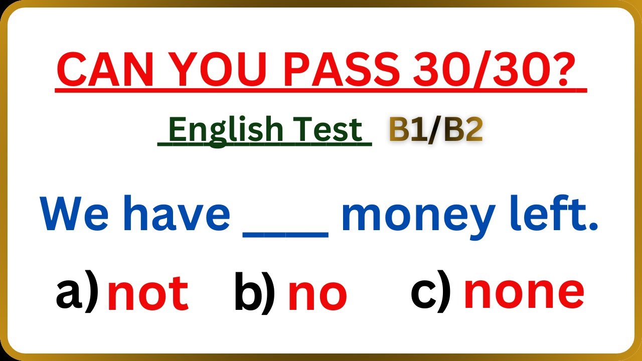 Only 1% Pass This Advanced Grammar Quiz