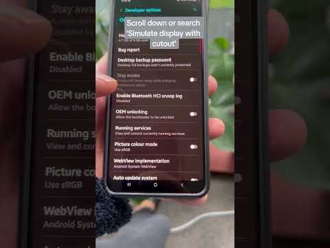Samaung: Simulate your display via Developer Options #samsung #androidphone #samsunggalaxy #tech