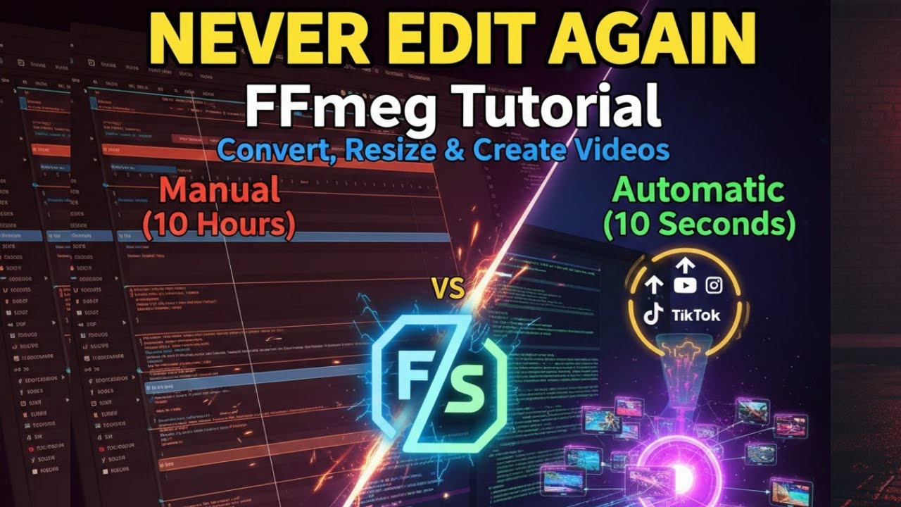 FFmpeg Tutorial: Convert, Resize & Create Videos (Faceless Automation)