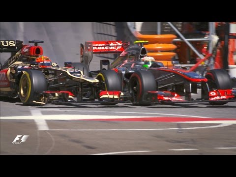 Raikkonen And Perez's Chicane Collision | 2013 Monaco Grand Prix