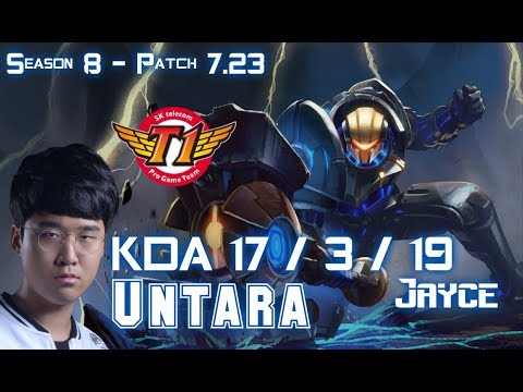 SKT T1 Untara JAYCE vs SION Top - Patch 7.23 KR Ranked