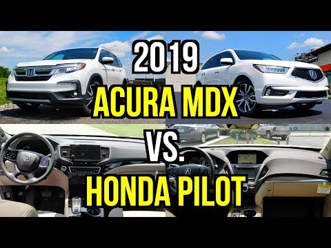 BEST HONDA THREE ROW -- 2019 Honda Pilot vs. 2019 Acura MDX: Comparison