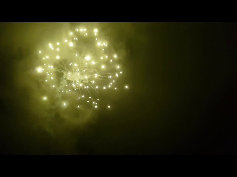 5 inch (125mm) shell Red crossette to lemon crossette w red tail