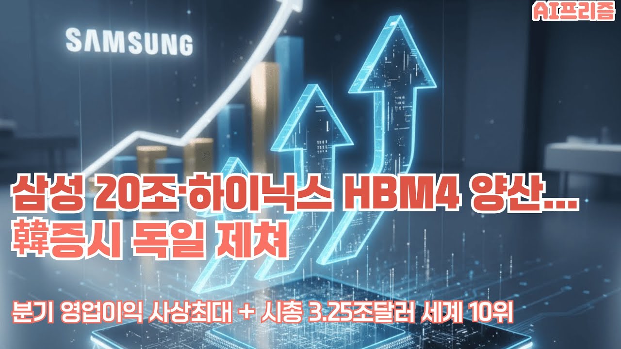 삼성 20조 실적에 韓증시 독일 제쳐 [AI PRISM]