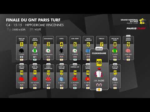 GNT ParisTurf 2021 - Finale : LES PARTANTS