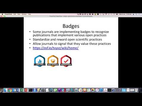 Introduction to Open Science and the OSF in Psychology