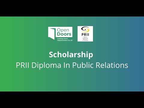Open Doors Initiative & PRII Scholarship  to undertake the PRII Diploma In Public Relations