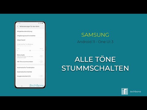 Alle Töne stummschalten - Samsung [Android 11 - One UI 3]