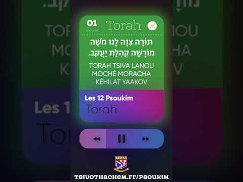 01 • Pasouk Torah - Les 12 Psoukim