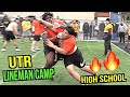 UTR Lineman Camp California Was CRAZY INTENSE 1v1s High School