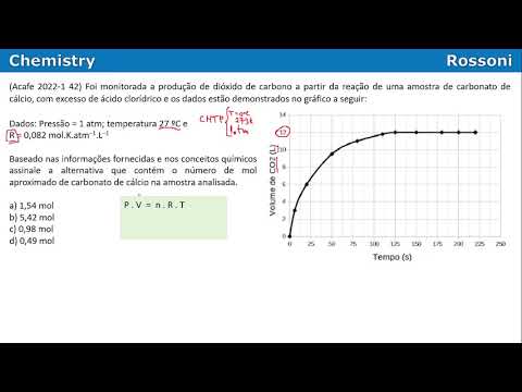 Acafe 2022-1 Q42 Medicina - Estequiometria e gases