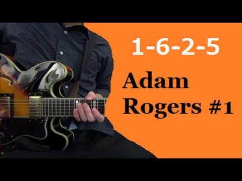 I VI II V - Adam Rogers #1 【Transcription Solo Licks】 Tabs