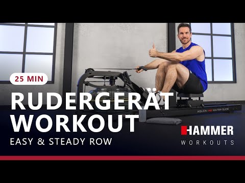 25 Minuten Easy & Steady Row Rudergerät Workout | Grundlagenausdauer | HAMMER WORKOUTS