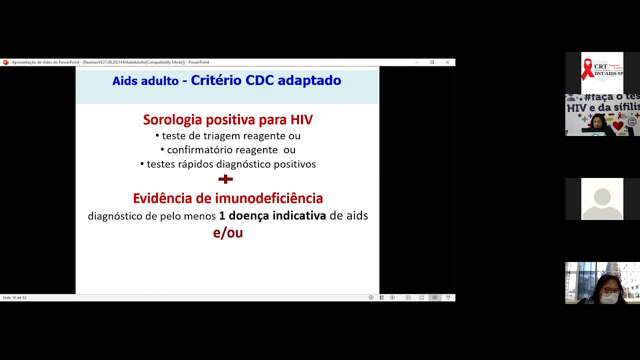 Reunião da Qualidade da informação de HIV  e Aids Adulto