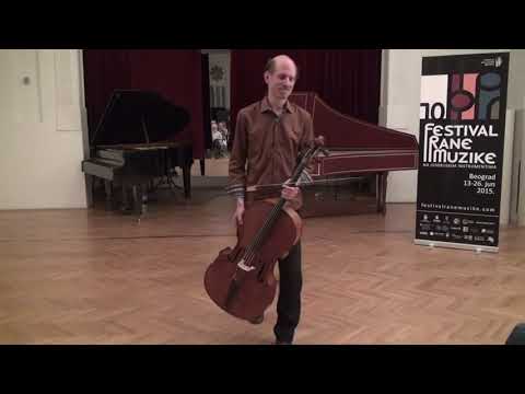 X Belgrade Early Music Festival (2015) - André Laurent O'Neil, baroque cello (USA)