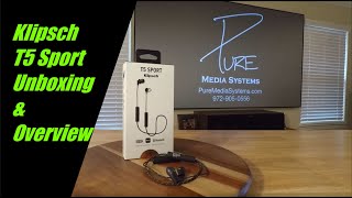 Klipsch T5 Sport Wireless Earphones Unboxing and Overview