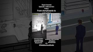 Super Insured- boards to animation. Episode 2 now in production. #superinsured #superhero #anime