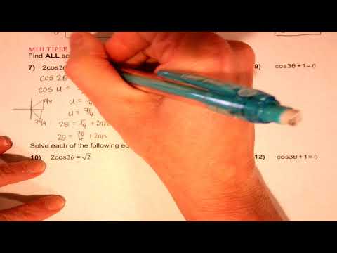 Precalculus - Solving Trig Equations with Multiple Angles... and ALL Solutions (Examples)